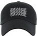 Savage Embroidery Dad Hat Baseball Cap Unconstructed  eb-18938268